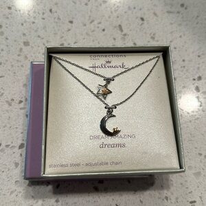 NWT - Connections from Hallmark Moon/Star Necklace